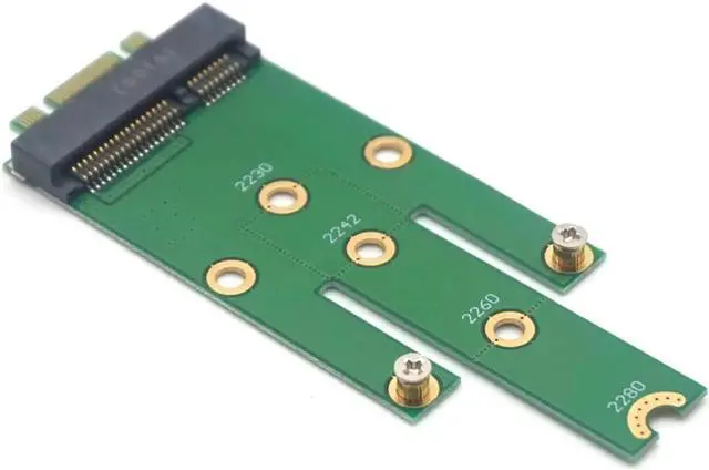 Alt view image 7 of 7 - mSATA Mini PCI-E 3.0 SSD to NGFF NVMe M.2 B Key SATA Interface Adapter Card Mini Boards SSD Converter PCI-e M.2 B Connector