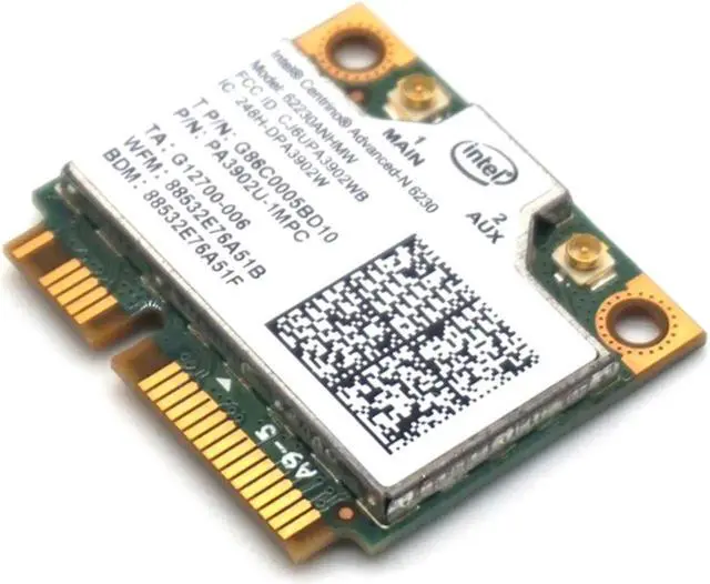 Alt view image 4 of 6 - For Intel Centrino Advanced-N 6230 6230AN 300Mbps PCI-E Bluetooth 62230ANHMW Wireless Card