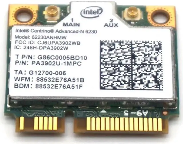 Alt view image 5 of 6 - For Intel Centrino Advanced-N 6230 6230AN 300Mbps PCI-E Bluetooth 62230ANHMW Wireless Card