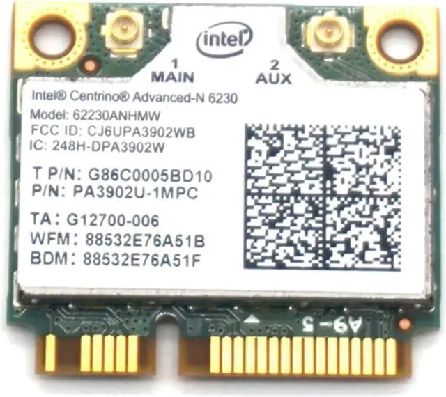 Main image of For Intel Centrino Advanced-N 6230 6230AN 300Mbps PCI-E Bluetooth 62230ANHMW Wireless Card