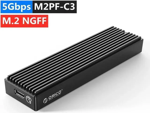 Main image of Type-C M.2 NGFF/NVME Solid State Drive Enclosure Box USB3.1 5/10Gbps External 2230/2242/2260/2280 SSD Case