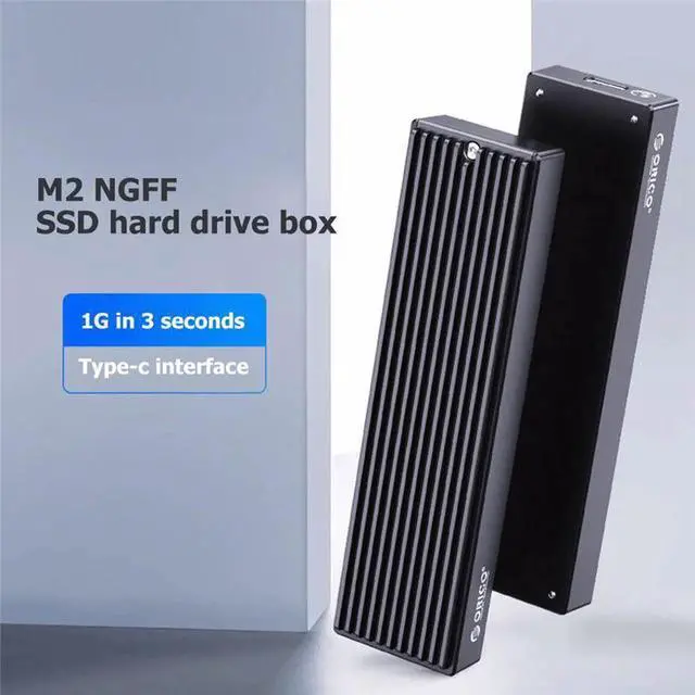 Alt view image 6 of 7 - Type-C M.2 NGFF/NVME Solid State Drive Enclosure Box USB3.1 5/10Gbps External 2230/2242/2260/2280 SSD Case