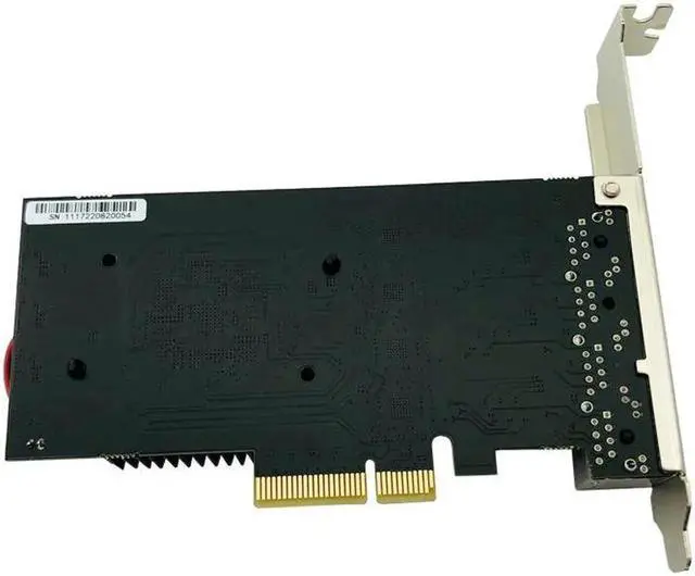 Alt view image 6 of 6 - 2.5Gb Ethernet PCIE 4 Port Network Card Adapter 2.5Gbps PCI Express X4 RTL8125B Chip RJ45 2500Mbps LAN Card with Cooling Fan