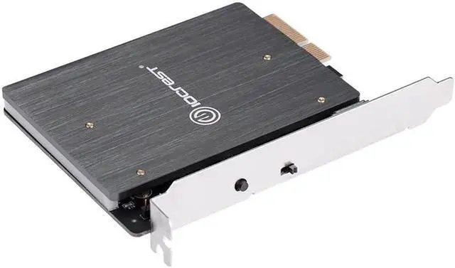 Alt view image 5 of 6 - PCIE TO NVME MKEY card With 5V RGB LED PCIE to M2 NVME SSD Adapter PCI Express x4 Card B Key and M Key Port