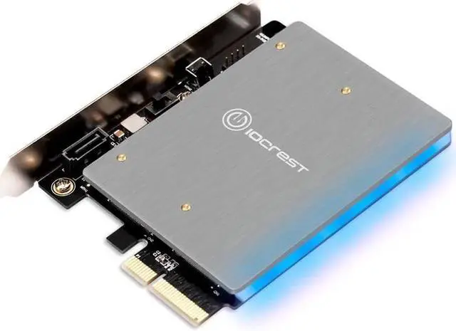 Main image of PCIE TO NVME MKEY card With 5V RGB LED PCIE to M2 NVME SSD Adapter PCI Express x4 Card B Key and M Key Port