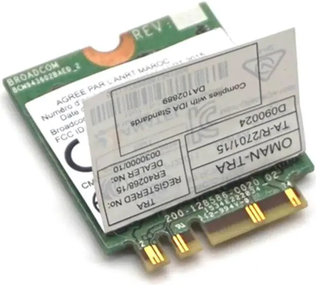 Alt view image 3 of 7 - BCM943602BAED DW1830 ac NGFF 1300Mbps BT4.1 0HHKJD WiFi Wireless Network Card better than BCM94352Z DW1560 support mac os