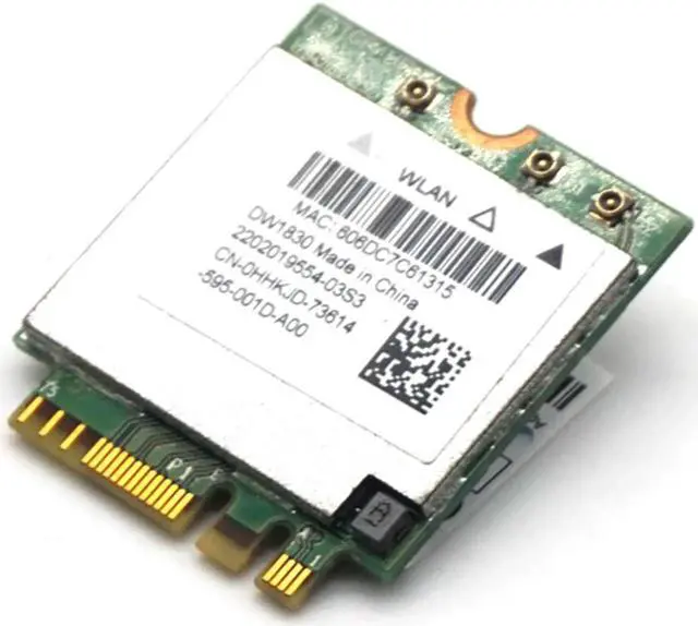 Alt view image 4 of 7 - BCM943602BAED DW1830 ac NGFF 1300Mbps BT4.1 0HHKJD WiFi Wireless Network Card better than BCM94352Z DW1560 support mac os