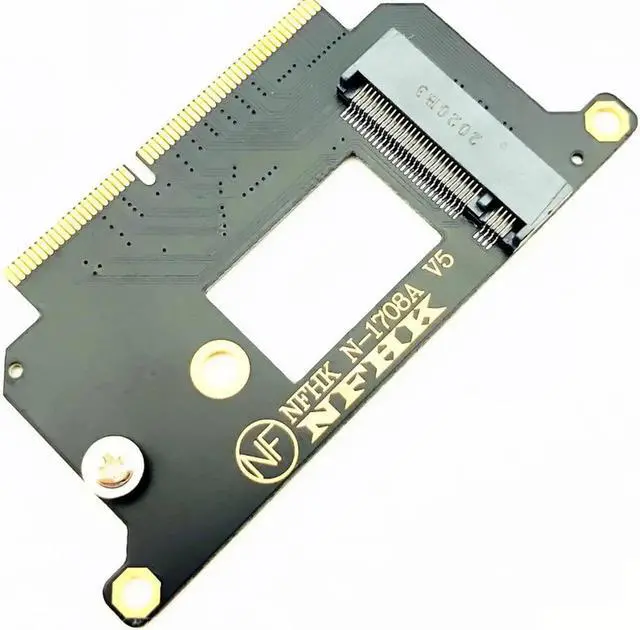 Alt view image 6 of 7 - A1708 NVME Adapter for Macbook NVMe PCI Express PCIE to M.2 SSD Adapter Card N-1708A for Macbook Pro Retina 13" A1708 2016 2017