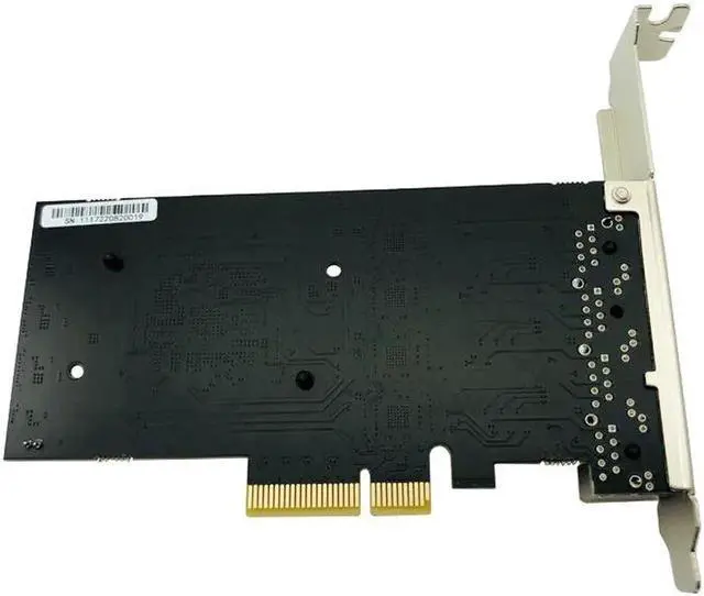Alt view image 6 of 6 - PCI Express Network Card Adapter 4 Port 2500Mbps Gigabit 10/100/1000Mbps RTL8125B RJ45 Wired Computer PCIE PCI-E 2.5G LAN Dongle
