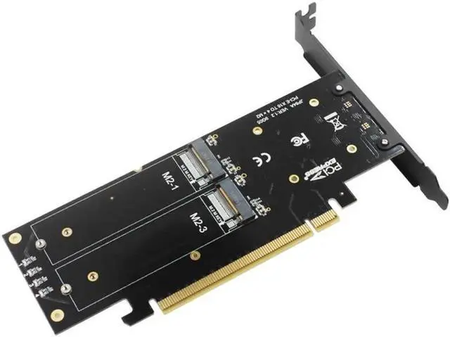 Alt view image 6 of 6 - M.2 X16 TO 4X NVME PCIE3.0 GEN3 X16 TO 4*NVME RAID CARD PCI-E VROC CARD RAID Hyper M.2X16 M2X16 4X X4 NVME*4 RAID
