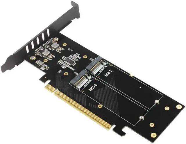 Alt view image 2 of 6 - M.2 X16 TO 4X NVME PCIE3.0 GEN3 X16 TO 4*NVME RAID CARD PCI-E VROC CARD RAID Hyper M.2X16 M2X16 4X X4 NVME*4 RAID