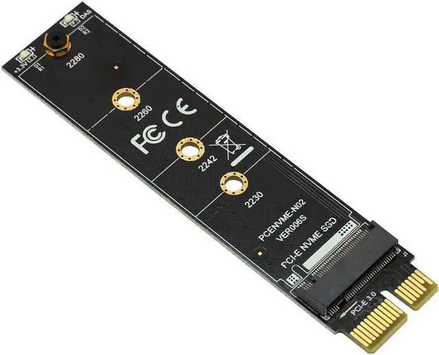 Main image of PCI-E PCI Express 3.0 X1 to M.2 M KEY Interface for NVMe SSD M.2 Riser Card Adapter SSD 2230 2242 2260 2280 Full Speed