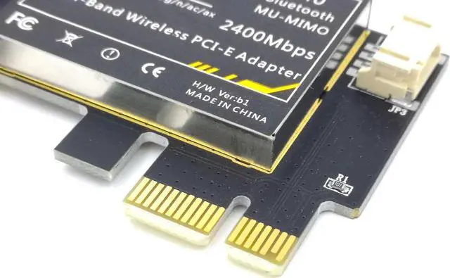 Alt view image 2 of 7 - ax200 Bluetooth 5.0 dual band 2.4Gps 6th generation ax technology MU-MIMO Desktop PCIE 1X wifi card for Intel AX200NGW