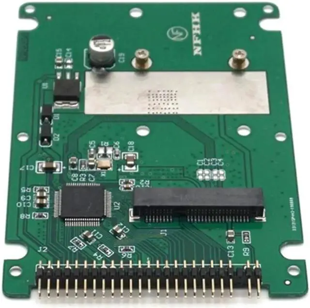 Alt view image 5 of 7 - mSATA to 2.5 Inch PATA IDE 44 Pin SSD Solid State Drive Enclosure Adapter Converter Card With Case 9.5mm