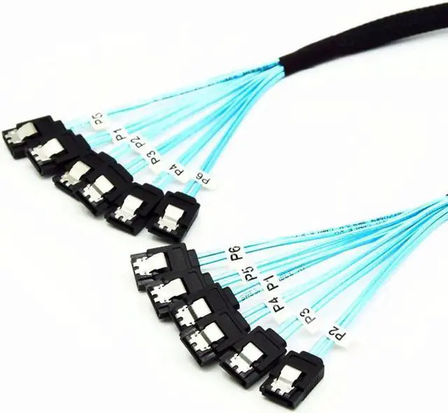 Main image of SATA III 6Gbps SAS Cable for Server SATA 7 Pin to SATA 7 Pin Hard Drive Data Cable 6SATA to 6SATA