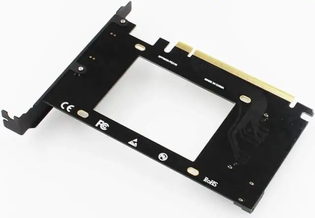 Alt view image 2 of 6 - PCI-E Riser 3.0 4X X16 to U.2 SFF-8639 Adapter NVMe PCIe SSD PCI-e to U2 Card M.2 NGFF 2.5' SSD to PCI-EX16