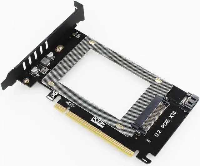 Main image of PCI-E Riser 3.0 4X X16 to U.2 SFF-8639 Adapter NVMe PCIe SSD PCI-e to U2 Card M.2 NGFF 2.5' SSD to PCI-EX16