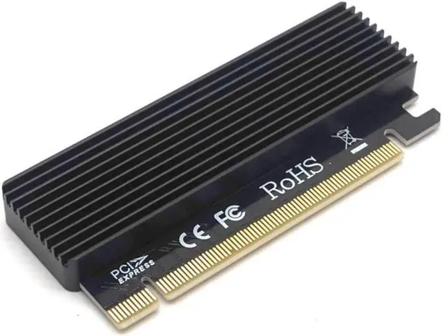 Main image of Full Speed M.2 M Key Nvme SSD to PCIe Adapter, PCI Express X16 Card with Heatsink, Supports Windows 7/8/ 10, Supports 2230, 2242, 2260, 2280 Form Factor M.2 SSDS