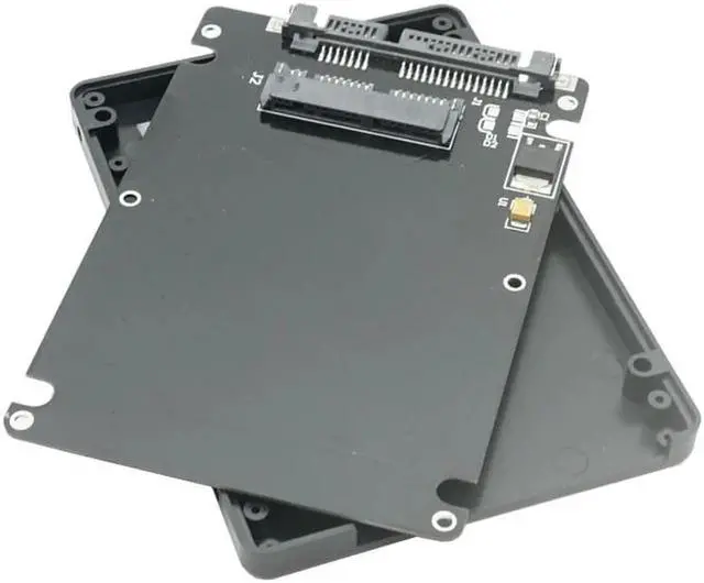 Alt view image 4 of 5 - 1.8" Micro SATA 16pin SSD to 2.5" SATA 22Pin 7+15 Hard Disk Case Enclosure