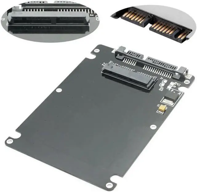 Main image of 1.8" Micro SATA 16pin SSD to 2.5" SATA 22Pin 7+15 Hard Disk Case Enclosure