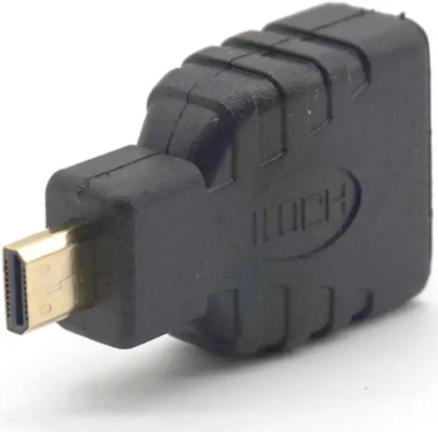 Alt view image 2 of 7 - 3 PCS Micro HDMI Male to HDMI Female Adapter Type D to A HDMI Connector Converter Adapter