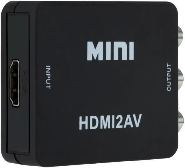 Alt view image 4 of 7 - 1080p HDMI to AV Video Converter Box AV2HDMI RCA AV HDMI CVBS to HDMI Adapter for HDTV TV PS3 PS4 PC DVD Xbox Projector