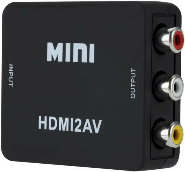 Alt view image 5 of 7 - 1080p HDMI to AV Video Converter Box AV2HDMI RCA AV HDMI CVBS to HDMI Adapter for HDTV TV PS3 PS4 PC DVD Xbox Projector