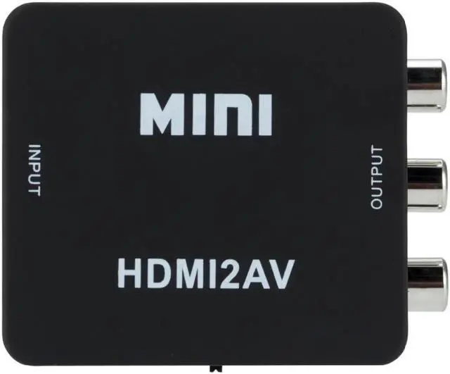Alt view image 7 of 7 - 1080p HDMI to AV Video Converter Box AV2HDMI RCA AV HDMI CVBS to HDMI Adapter for HDTV TV PS3 PS4 PC DVD Xbox Projector