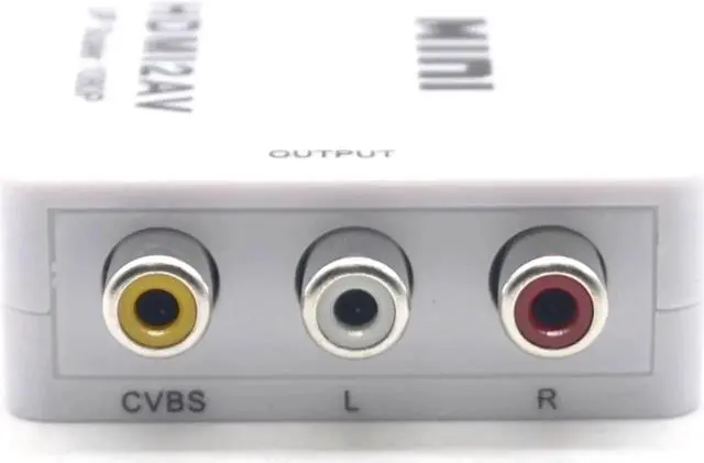 Alt view image 3 of 7 - 1080p HDMI to AV Video Converter Box AV2HDMI RCA AV HDMI CVBS to HDMI Adapter for HDTV TV PS3 PS4 PC DVD Xbox Projector