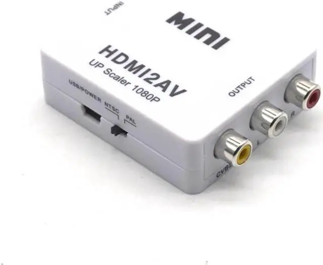 Main image of 1080p HDMI to AV Video Converter Box AV2HDMI RCA AV HDMI CVBS to HDMI Adapter for HDTV TV PS3 PS4 PC DVD Xbox Projector