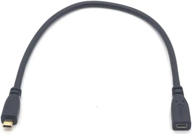 Alt view image 4 of 7 - D type Micro HDMI Male to Micro HDMI Female M/F Extension Cable 30cm