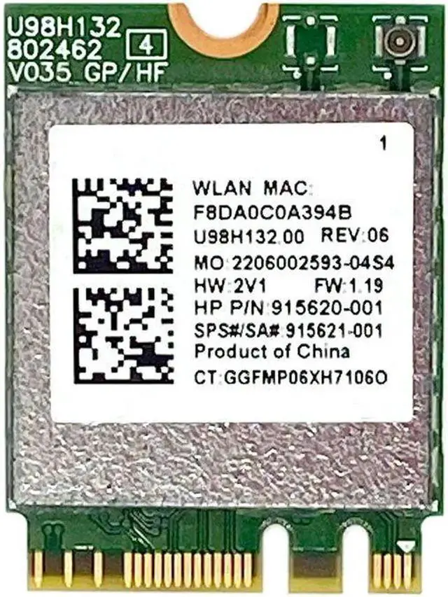 Alt view image 2 of 4 - RTL8821CE 802.11AC wifi wireless network card 433M BT 4.2 Bluetooth 915621-001 M09870-005