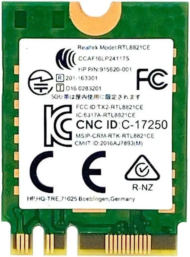 Alt view image 4 of 4 - RTL8821CE 802.11AC wifi wireless network card 433M BT 4.2 Bluetooth 915621-001 M09870-005