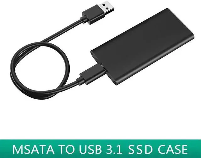Main image of mSATA to USB 3.1 Type-c SSD Case Aluminum 10Gbps SSD Portable Hard Disk Box 3*3/3*5 mSATA Laptop Solid State Disk Enclosure