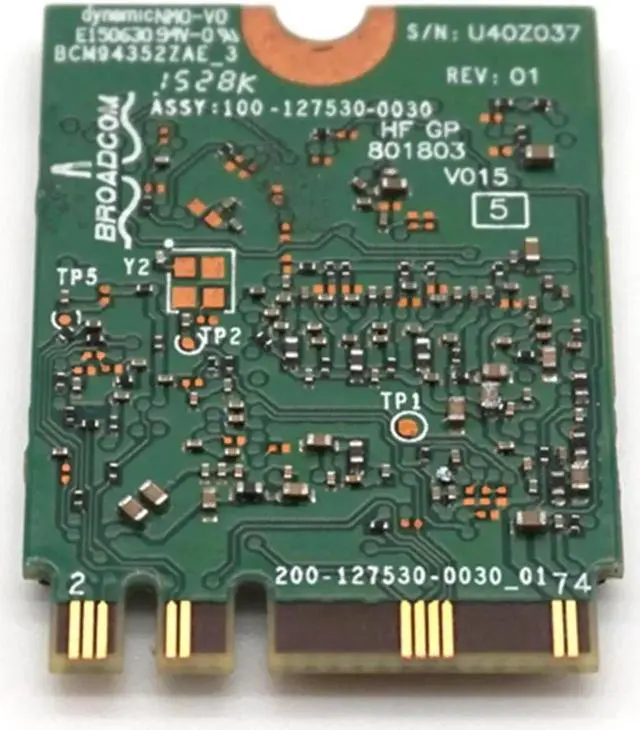 Alt view image 5 of 7 - DW1560 BCM94352Z NGFF M.2 WiFi WLAN Bluetooth 4.0 802.11ac 867Mbps BCM94352 wireless card WLAN
