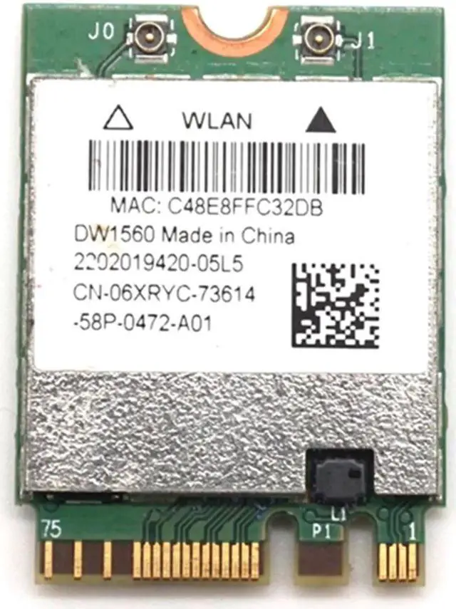 Main image of DW1560 BCM94352Z NGFF M.2 WiFi WLAN Bluetooth 4.0 802.11ac 867Mbps BCM94352 wireless card WLAN