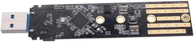 Alt view image 3 of 7 - RTL9210B Dual Protocol SSD Enclosure USB C M.2 NVME PCIe NGFF USB3.1 GEN2 10Gbps M2 SSD Case Adapter for 2230/2242/2260/2280 SSD