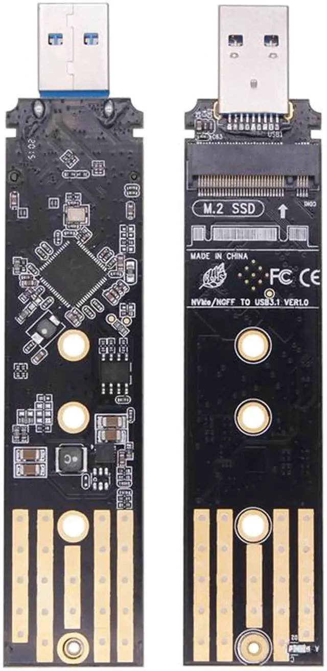 Main image of RTL9210B Dual Protocol SSD Enclosure USB C M.2 NVME PCIe NGFF USB3.1 GEN2 10Gbps M2 SSD Case Adapter for 2230/2242/2260/2280 SSD