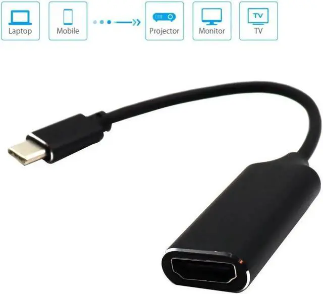 Alt view image 3 of 4 - USB C Type C To HDMI-compatible VGA Hub Adapter 4K USB3.1 Audio Video Converter
