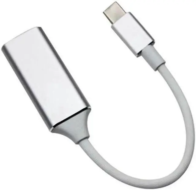 Main image of USB C Type C To HDMI-compatible VGA Hub Adapter 4K USB3.1 Audio Video Converter Silver