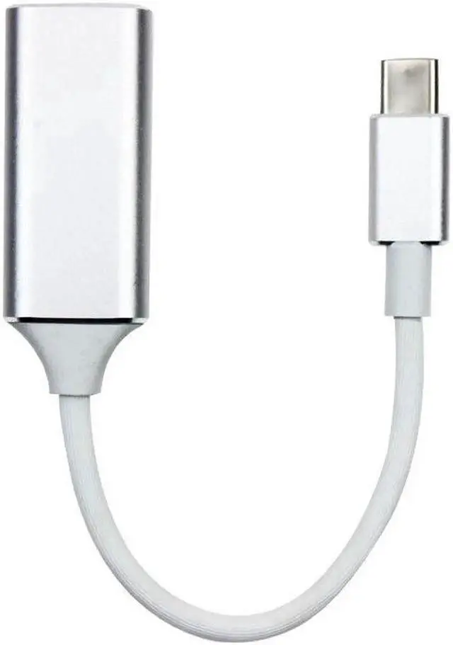 Alt view image 2 of 2 - USB C Type C To HDMI-compatible VGA Hub Adapter 4K USB3.1 Audio Video Converter Silver