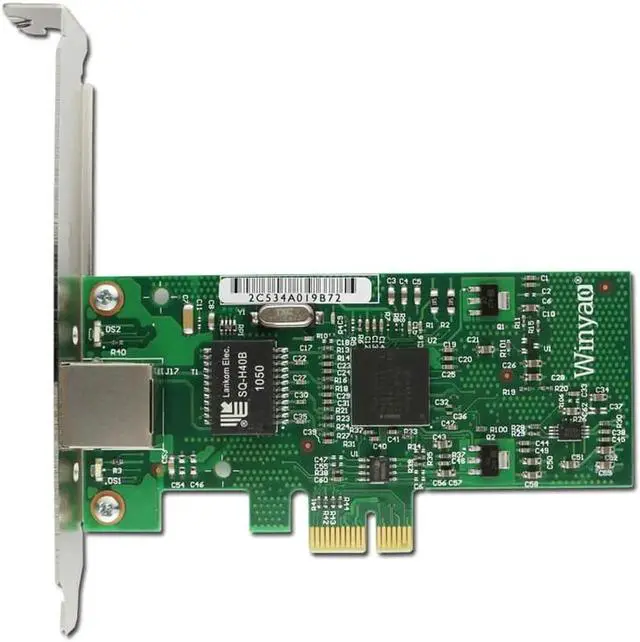 Alt view image 6 of 6 - Gigabit Ethernet Network Adapter PCI-E X1 NIC Card 1000M Chipset 82573