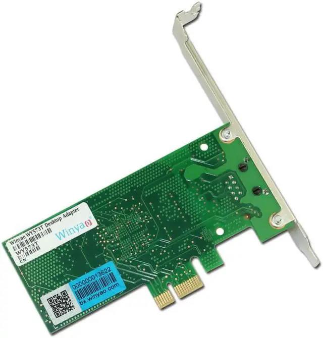 Alt view image 4 of 6 - Gigabit Ethernet Network Adapter PCI-E X1 NIC Card 1000M Chipset 82573