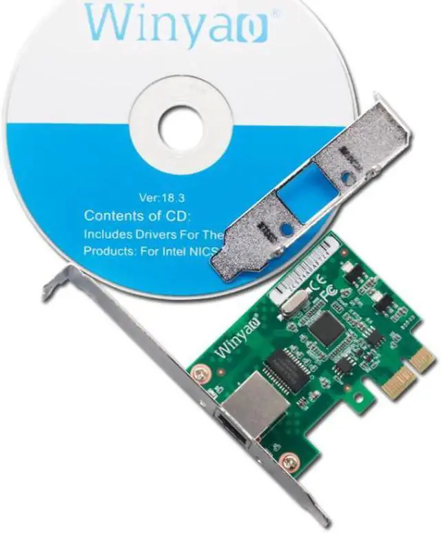 Alt view image 4 of 4 - WY574T PCI-Express X1 10/100/1000Mbps RJ45 Gigabit Ethernet Network Card Server Adapter Nic For Intel 82574 EXPI9301CT