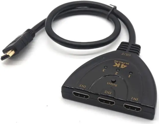 Main image of 4K*2K 3D Mini 3 Port HDMI Switch 1.4 4K Switcher HDMI Splitter 3 in 1 out Port Hub for DVD HDTV Xbox PS3 PS4