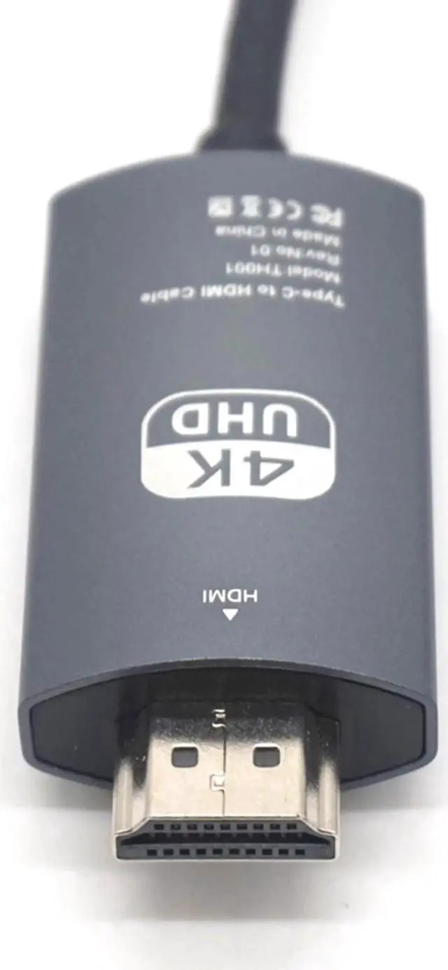 Alt view image 3 of 7 - Type-C to HDMI Cable 4k HDMI Cable 4K 60Hz USB-C to HDMI Cable USB3.1 HDMI 4K Cable(6.56ft)