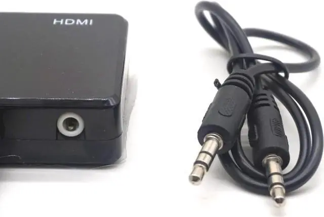 Alt view image 4 of 6 - HDMI to VGA & HDMI Female Splitter with Audio Video Cable Converter Adapter For HDTV PC Monitor