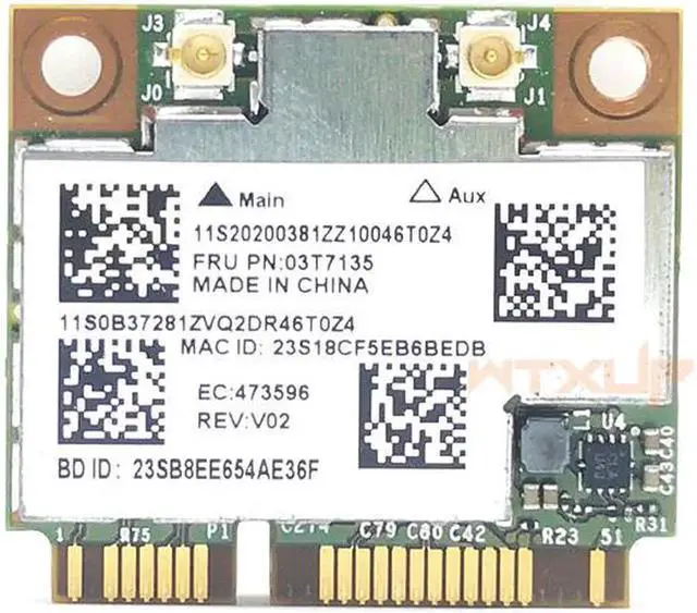Alt view image 5 of 5 - BCM94352 BCM94352HMB 802.11ac Dual Band Wifi + Bluetooth 4.0 867Mbps Mini PCI-E Card for M92 M83 M93 y410p y510p