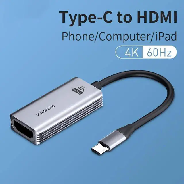 Main image of USB C to HDMI Adapter 4K 60Hz/30Hz Cable Type C HDMI for MacBook Pro Air iPad Pro Pixelbook XPS Galaxy Thunderbolt 3