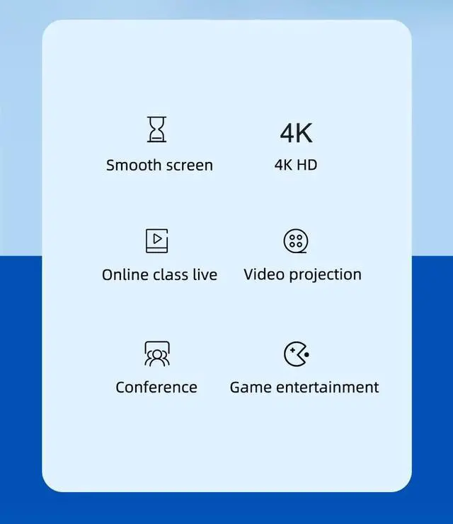 Alt view image 2 of 6 - USB C to HDMI Adapter 4K 60Hz/30Hz Cable Type C HDMI for MacBook Pro Air iPad Pro Pixelbook XPS Galaxy Thunderbolt 3